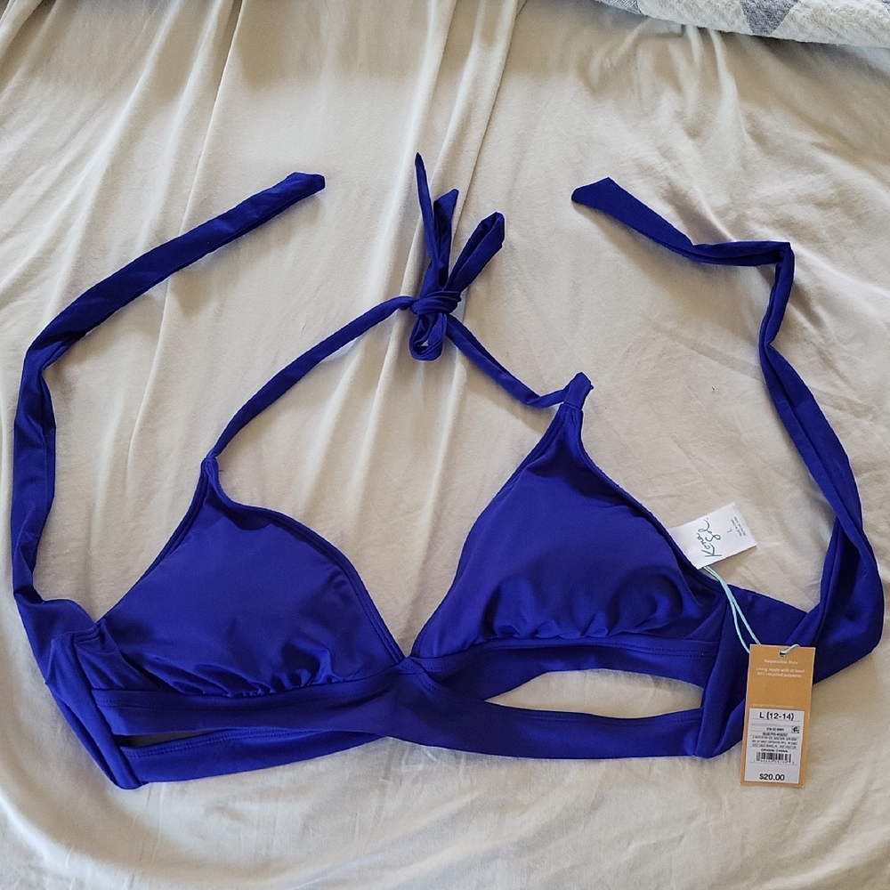 Kona Sol Royal Blue Bikini Top